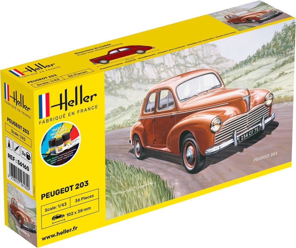 Heller 1/43 Gift Set Peugeot 203 Hel56160