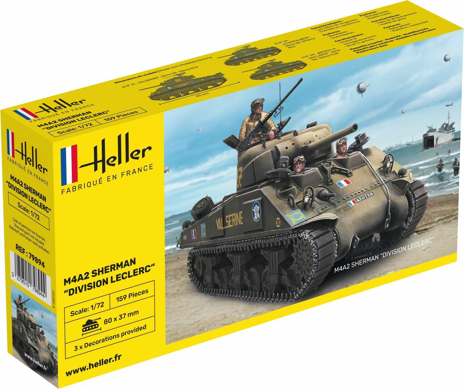 Heller 1/72 M4a2 Sherman HEL79894