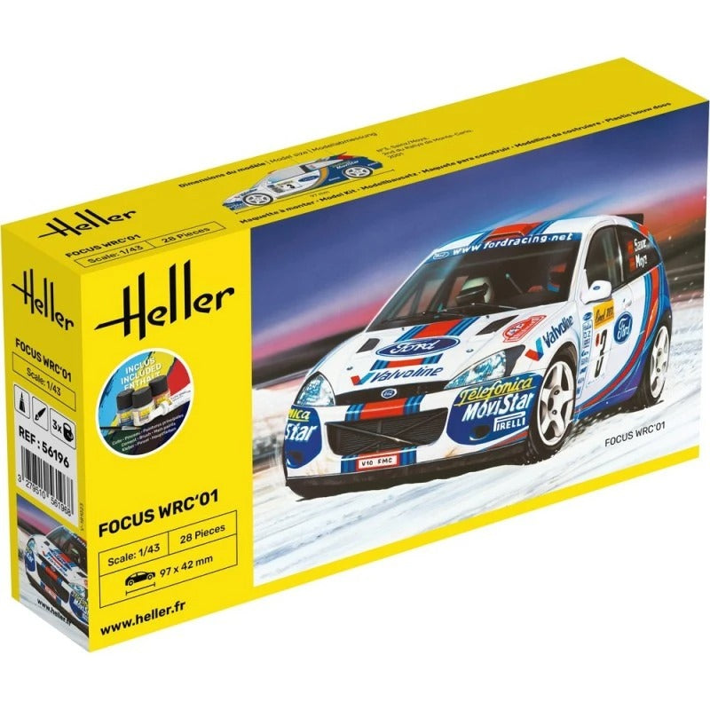 Heller 1/43 Gift Set Focus WRC'01 HEL56196