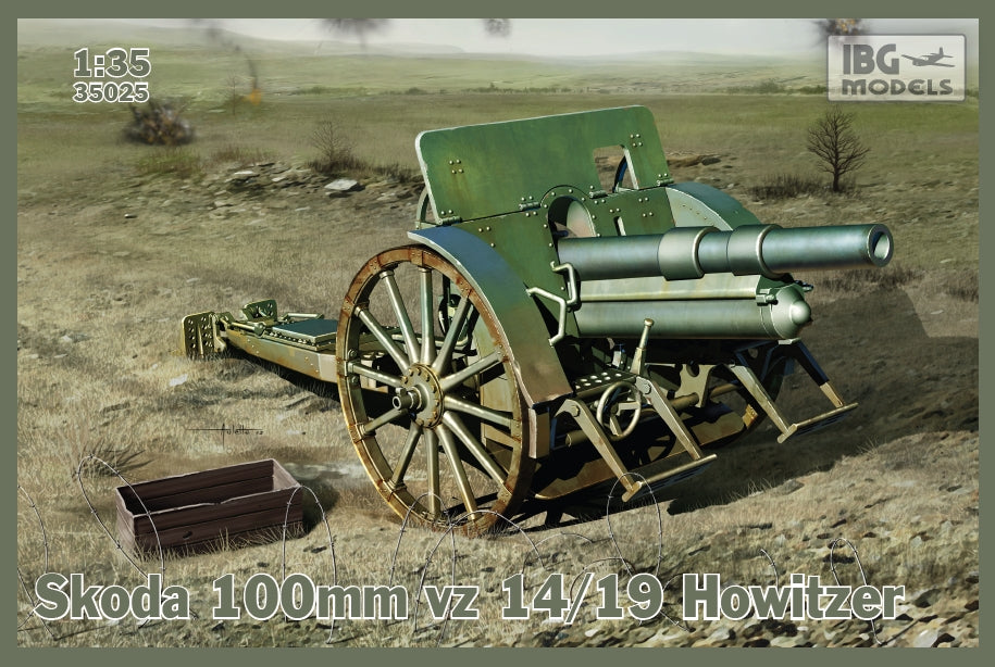 Skoda 100mm vz 14/19 Howitzer (optional metal barrel included)