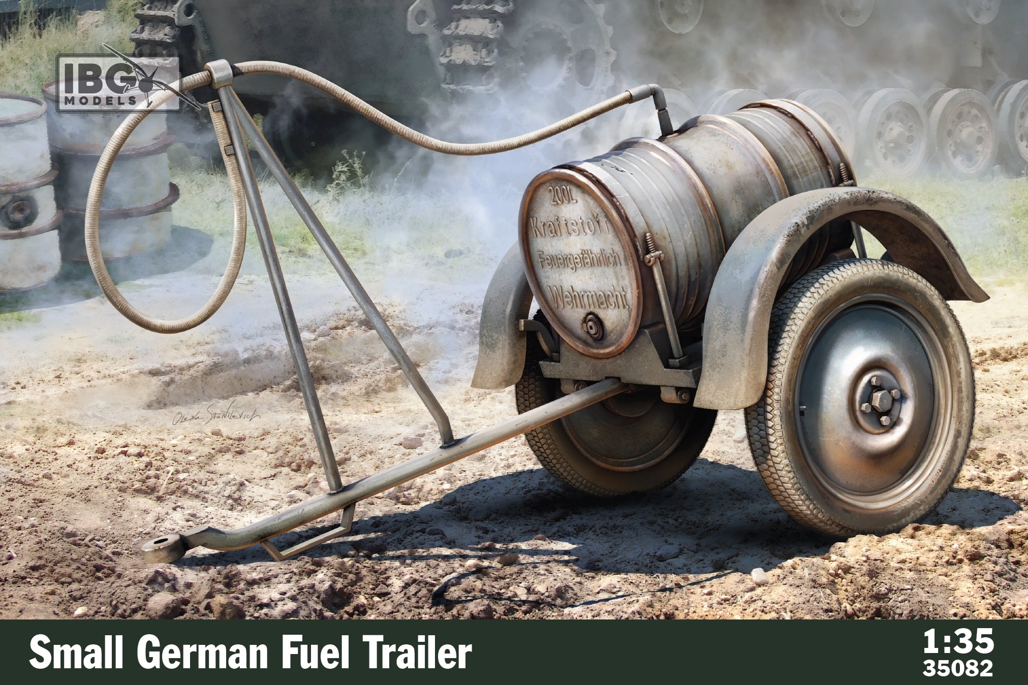 German Small Fuel Trailer