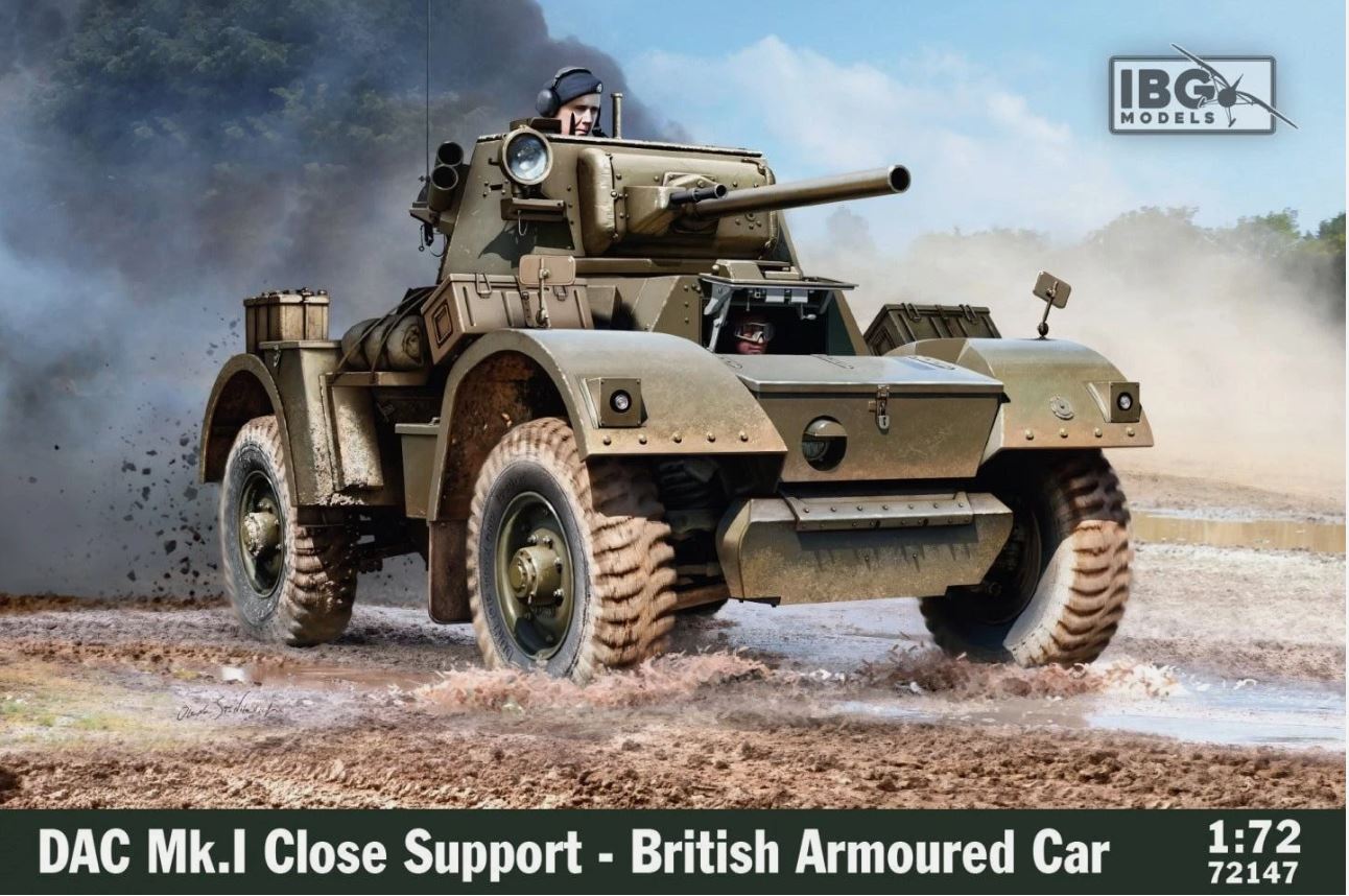 IBG Models 1/72 Dac Mk I Close Support British Armoured Car Ne IBG72147