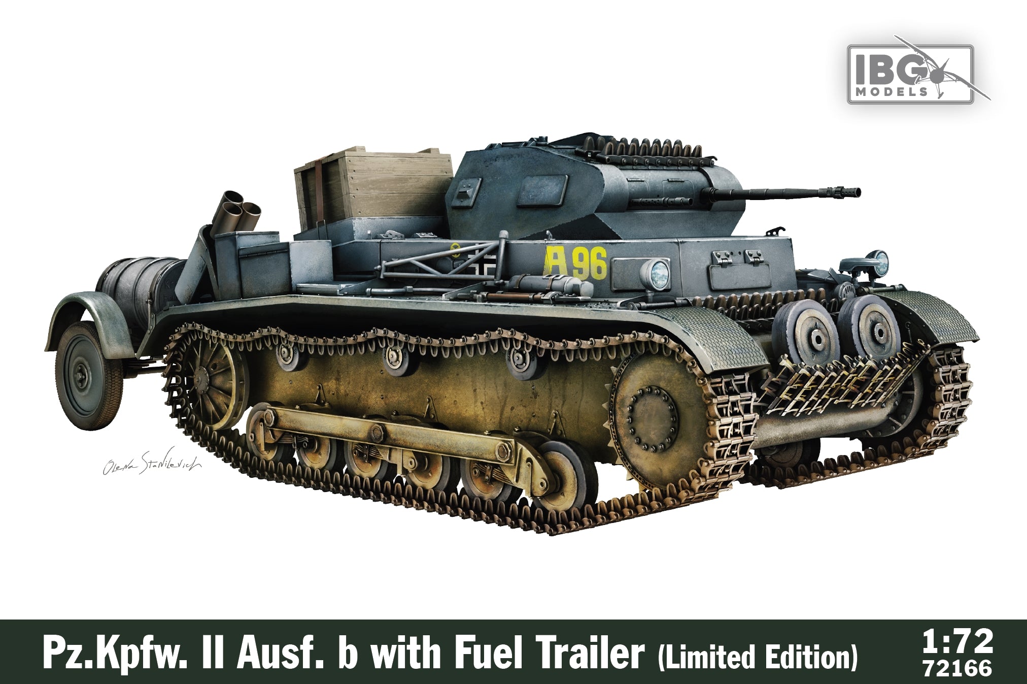IBG Models Pz.Kpfw.II Ausf.B with Fuel Trailer (Limited Edition)