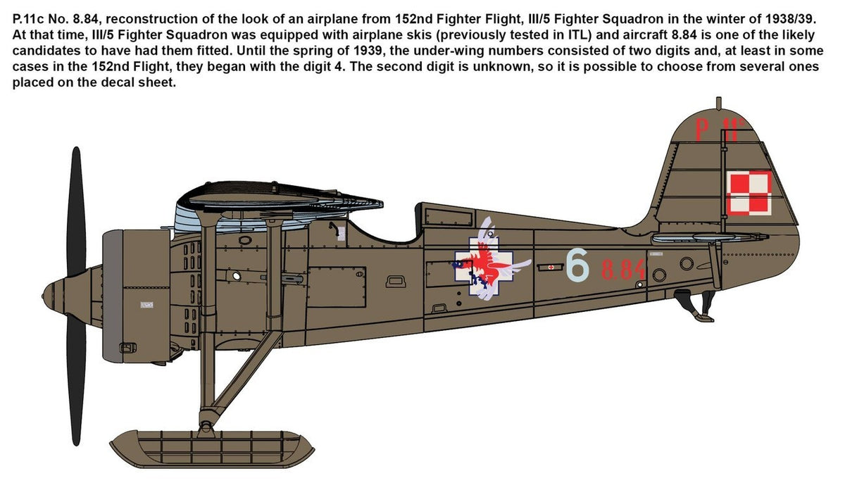 PZL P.11c Polish Fighter - Rare Birds