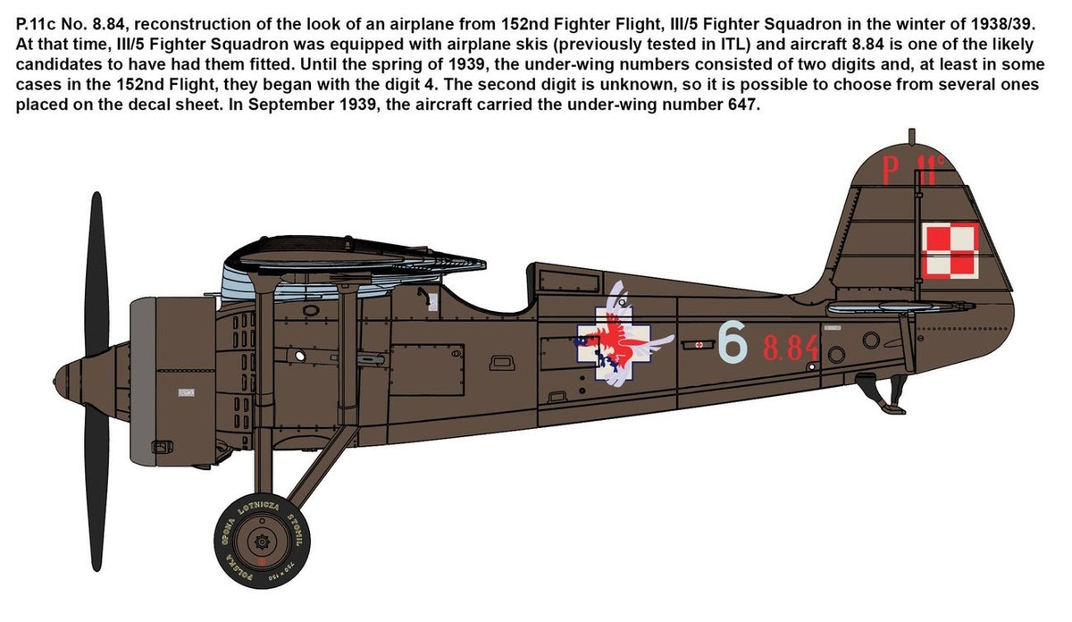 PZL P.11c Polish Fighter - Rare Birds