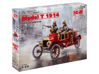 Model T 1914 Fire Truck with 2 Crew Figures