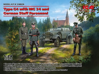 ICM Type G4 with MG 34 & German Staff Personnel 3 Figures