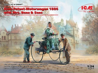 Benz Patent-Motorwagen 1886 with Mrs. Benz & Sons