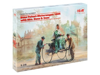 Benz Patent-Motorwagen 1886 with Mrs. Benz & Sons