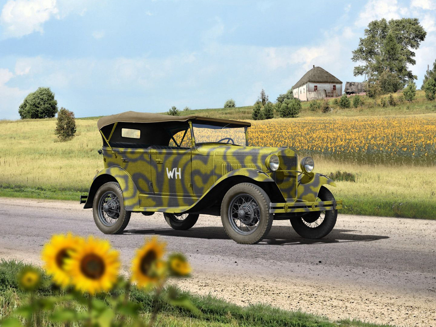 Gaz-A Passenger Car In German Service ICM24053