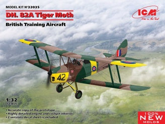 ICM D.H. 82A Tiger Moth, British Training Aircraft