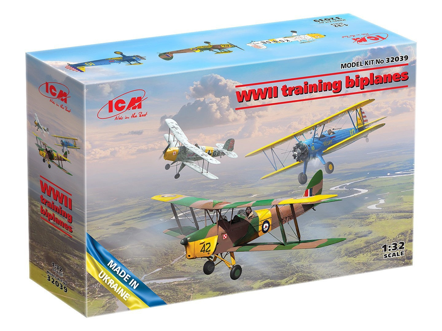 ICM 1/32 Wwii Training Biplanes (3 Models) 32039