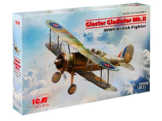 ICM Gloster Gladiator Mk.II, WWII British Fighter Plane