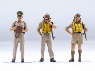ICM British Pilots In Tropical Uniform (1939-1943) 3 Figures
