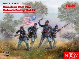 ICM American Civil War Union Infantry (Set #2) 4 Figures
