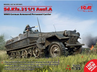 ICM Sd.Kfz.251/1 Ausf.A, WWII German Armoured Personnel Carrier