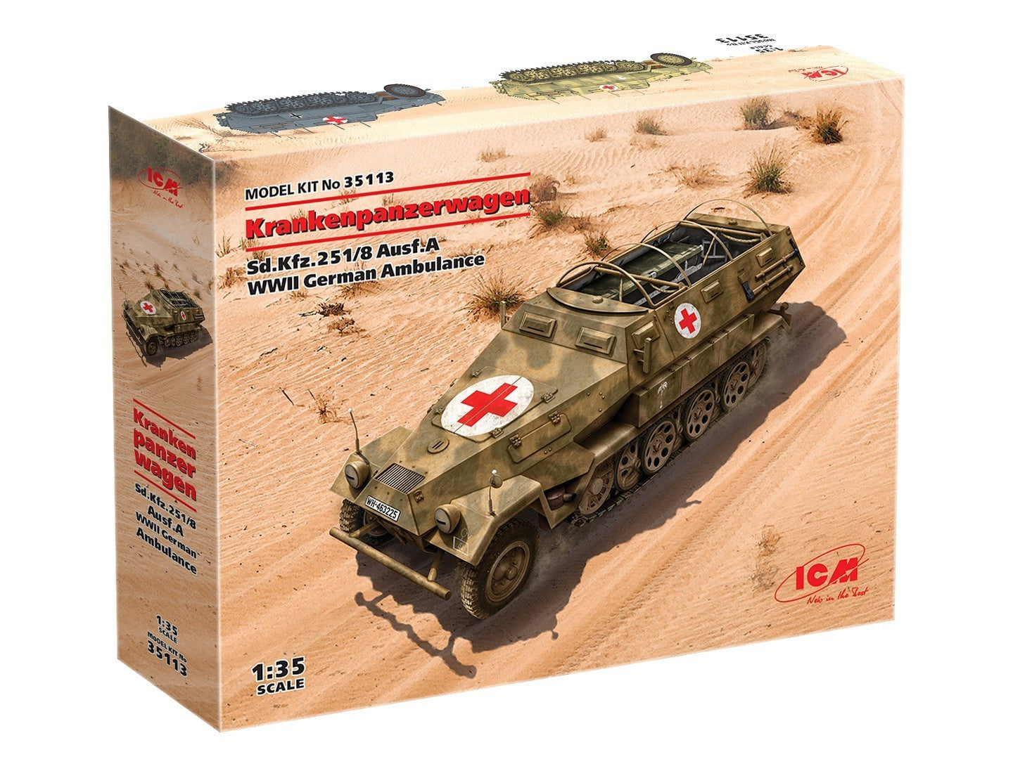 ICM 1/35 Sd.Kfz.251/8 Ausf.A Krankenpanzerwagen Ambulance 35113 ICM35113