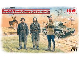 ICM Soviet Tank Crew (1939-1942) 3 Figures
