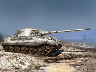 ICM Pz.Kpfw.VI Ausf.B King Tiger with Henschel Turret (Late Production), WWII German Heavy Tank