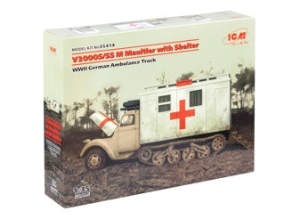 ICM V3000S/SS M Maultier with Shelter, WWII German Truck