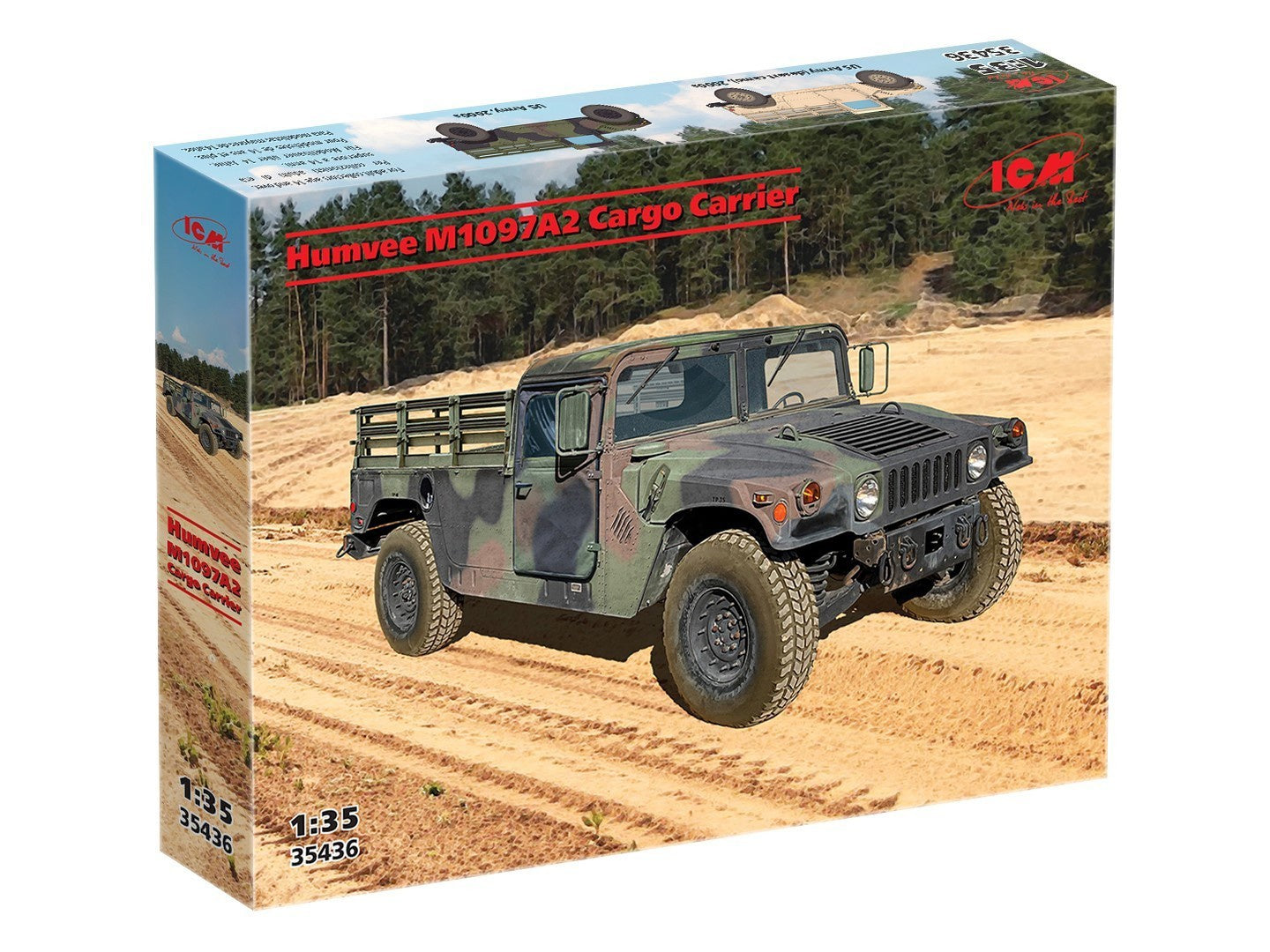 ICM 1/35 Humvee M1097A2 Cargo Carrier 35436