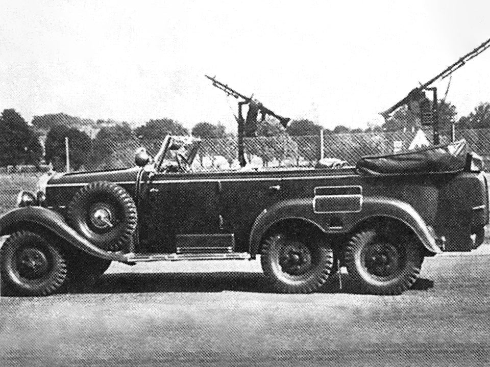 Type G4 Partisanenwagen German WWII vehicle with machine gun