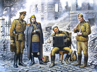 ICM Soviet Army At Rest, May 1945 with 4 Figures