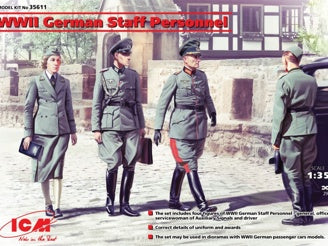 ICM WWII German Staff Personnel 4 Figures