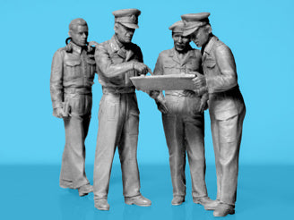 ICM Montgomery's Staff Set of 4 Figures