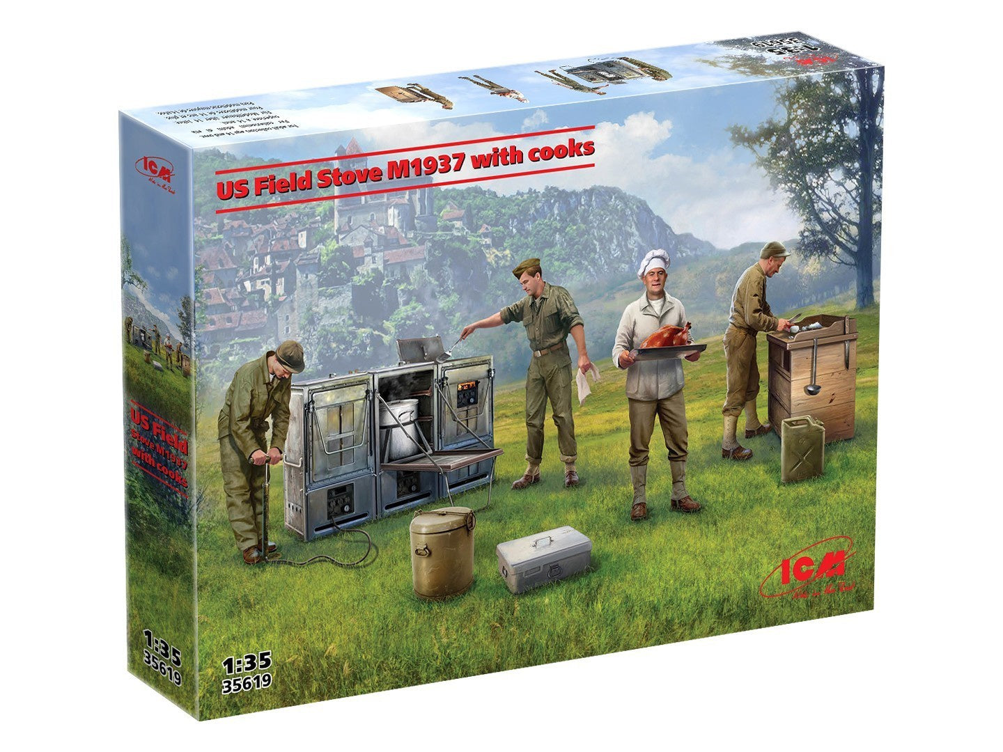 ICM 1:35 - US Field Stove M1937 with cooks