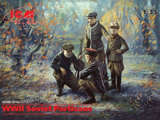 ICM WWII Soviet Partisans 4 Figures