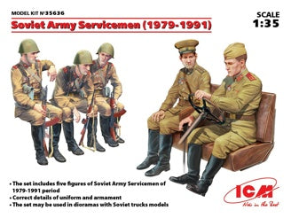 ICM Soviet Army Servicemen (1979-1991) 5 Figures