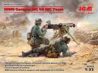 ICM WWII German MG08 MG Team 2 Figures