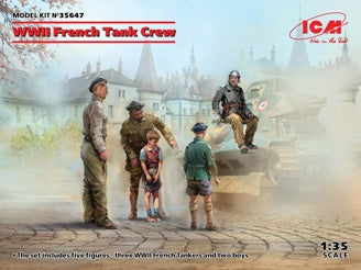 ICM WWII French Tank Crew 4 Figures