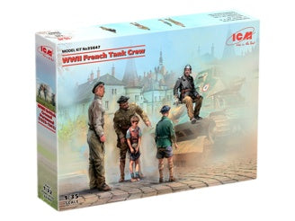 ICM WWII French Tank Crew 4 Figures