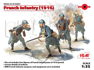 ICM French Infantry (1916) 4 Figures