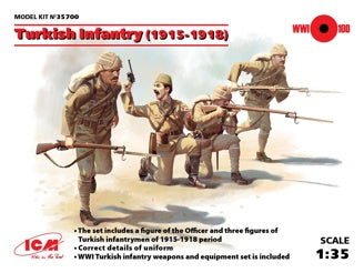ICM Turkish Infantry (1915-1918) 4 Figures