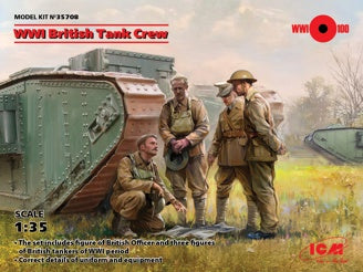 ICM WWI British Tank Crew 4 Figures
