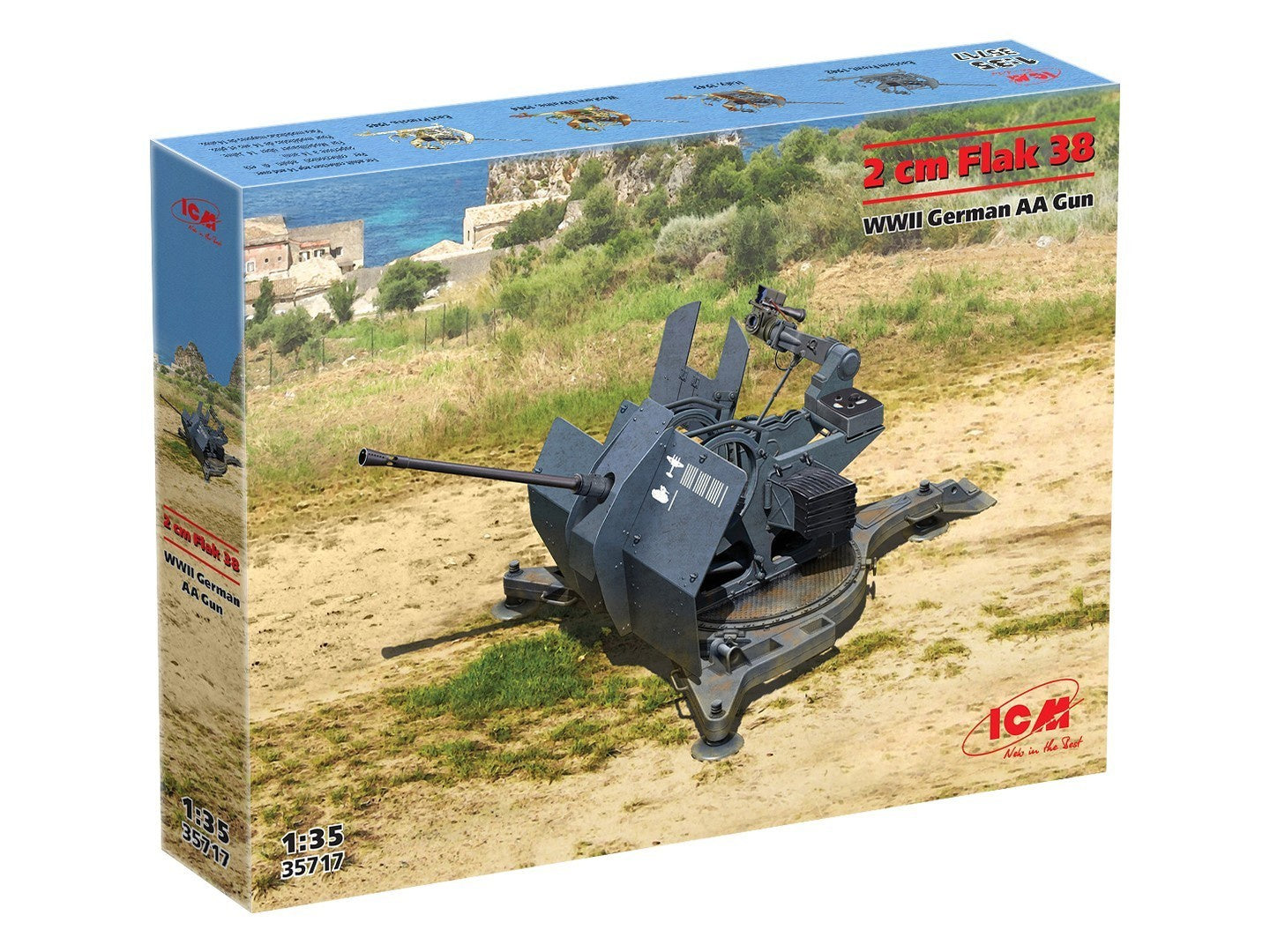 ICM 1:35 - Flak 38, WWII German AA Gun