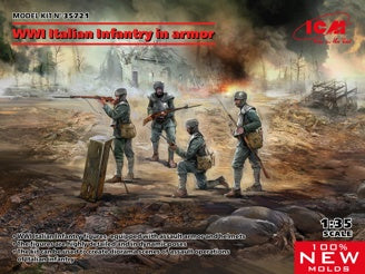 ICM WWI Italian Infantry In Armour 4 Figures