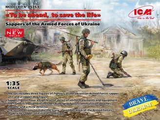 ICM "To Be Ahead, To Save The Life" Sappers of the Armed Forces of Ukraine (3 Figures & Dog)