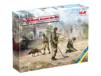 ICM "To Be Ahead, To Save The Life" Sappers of the Armed Forces of Ukraine (3 Figures & Dog)