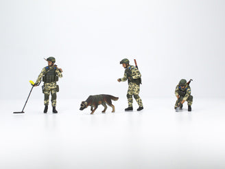 ICM "To Be Ahead, To Save The Life" Sappers of the Armed Forces of Ukraine (3 Figures & Dog)