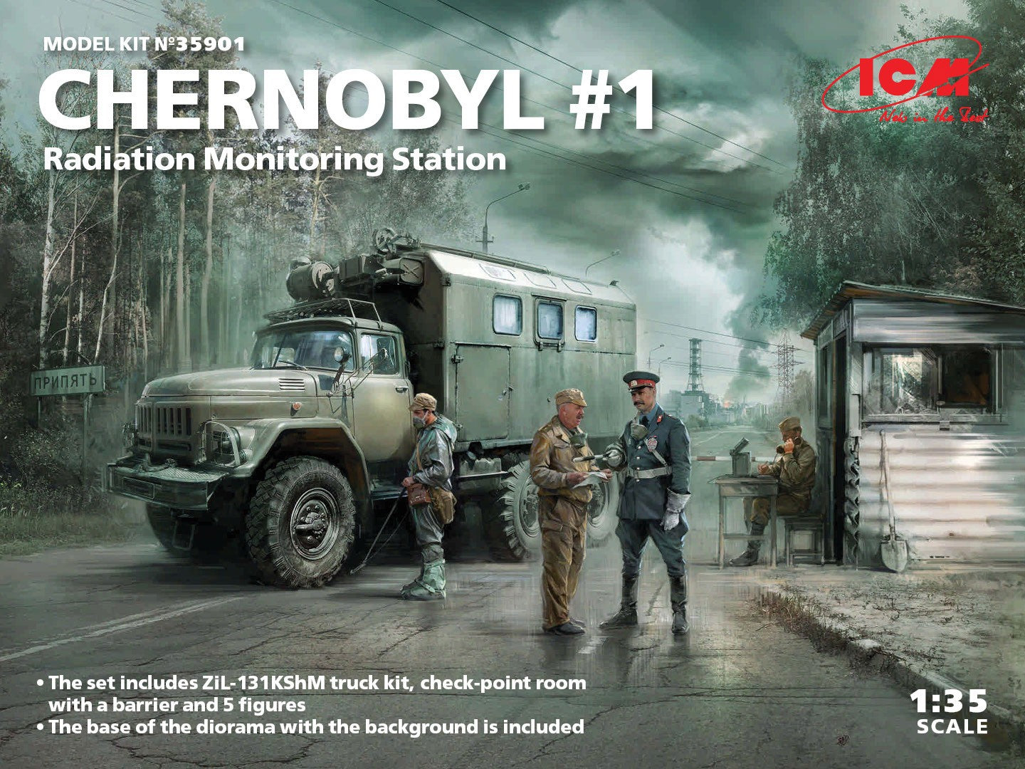 ICM 1/35 Chernobyl #1 Radiation Monitor Station 35901