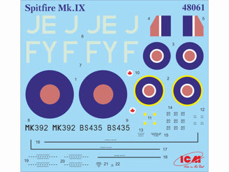 ICM Spitfire Mk.IX, WWII British Fighter Plane