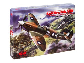 ICM Spitfire Mk.VIII, WWII British Fighter Plane