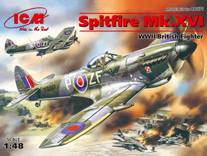ICM 1/48 Supermarine Spitfire Mk.Xvi 48071 4823044400539