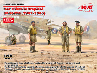 ICM RAF Pilots In Tropical Uniforms (1941-1945) 5 Figures