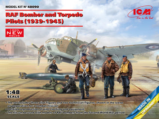 ICM RAF Bomber & Torpedo Pilots (1939-1945) 5 Figures