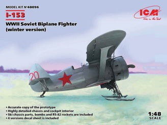 ICM I-153, WWII Soviet Biplane Fighter (Winter Version)